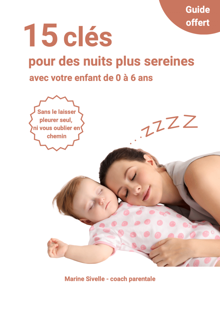Guide 15 solutions sommeil enfant 0-6 ans - Marine Sivelle coach parentale et Geneviève Sivelle pédiatre.
